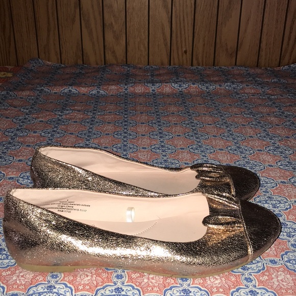 4/$10🌻🌻Pink metallic cat and jack bunny flats - Picture 4 of 7